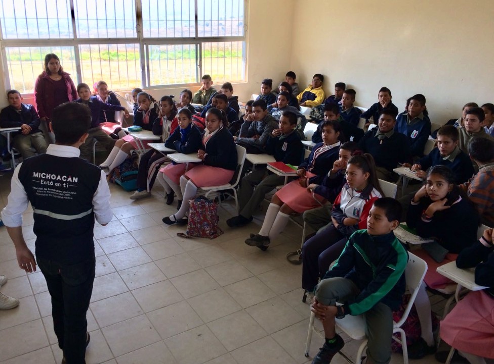 Fomenta SSP medidas de prevención en estudiantes de Michoacán