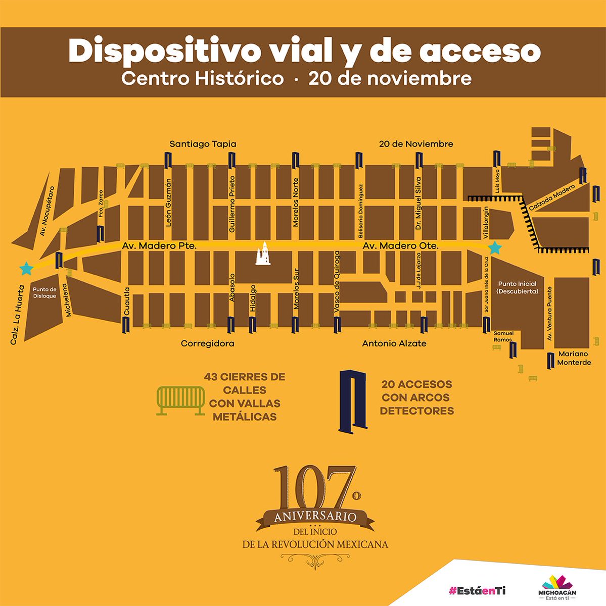 Prepara SSP dispositivo vial y de acceso por desfile del 20 de Noviembre