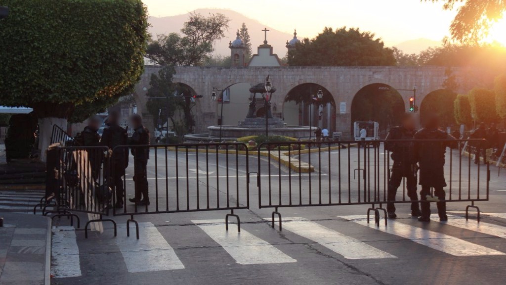 Mantiene SSP operativo de vigilancia por desfile cívico-militar en Morelia