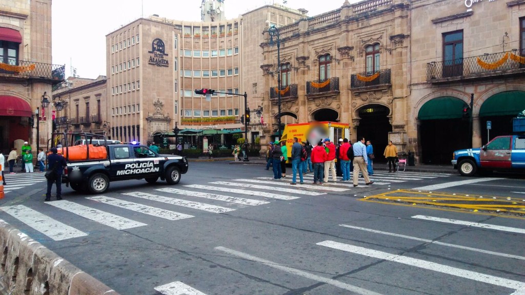 Activa SSP operativo de vigilancia ante movilizaciones en Morelia