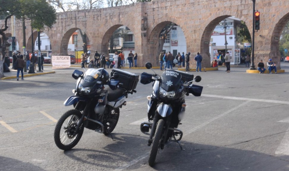 Monitorea SSP movilización de sindicatos en Morelia
