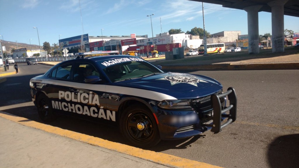 Monitorea Policía Michoacán manifestación en Morelia