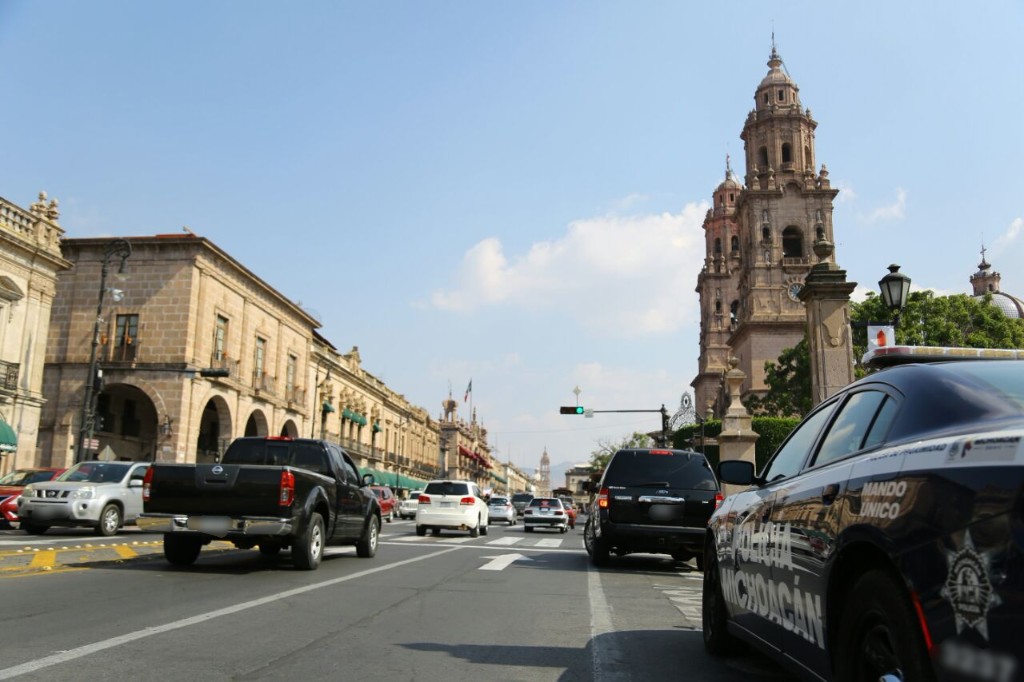 Despliega SSP operativo por manifestaciones en Morelia