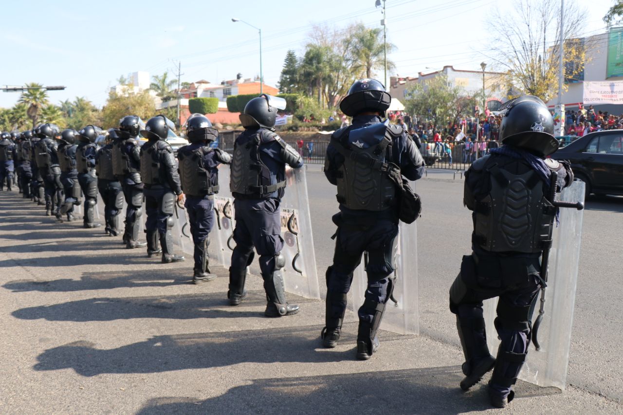 Mantiene SSP presencia policial en Casa de Gobierno