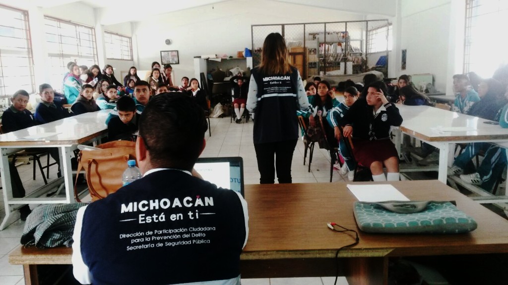 Imparte SSP pláticas de autoestima en escuelas de Morelia