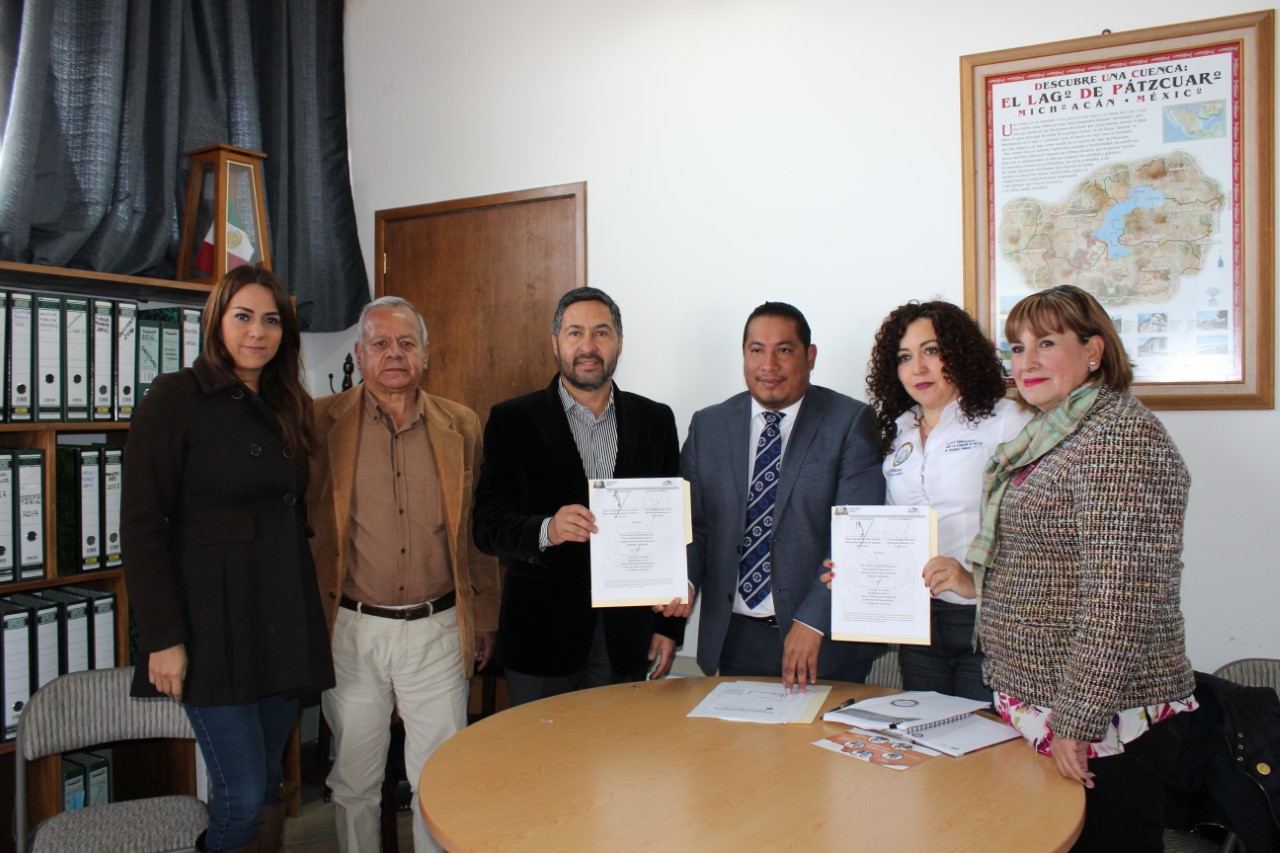 SIGNAN CONVENIO DE COLABORACIÓN EL AYUNTAMIENTO DE PÁTZCUARO Y LA PGJE