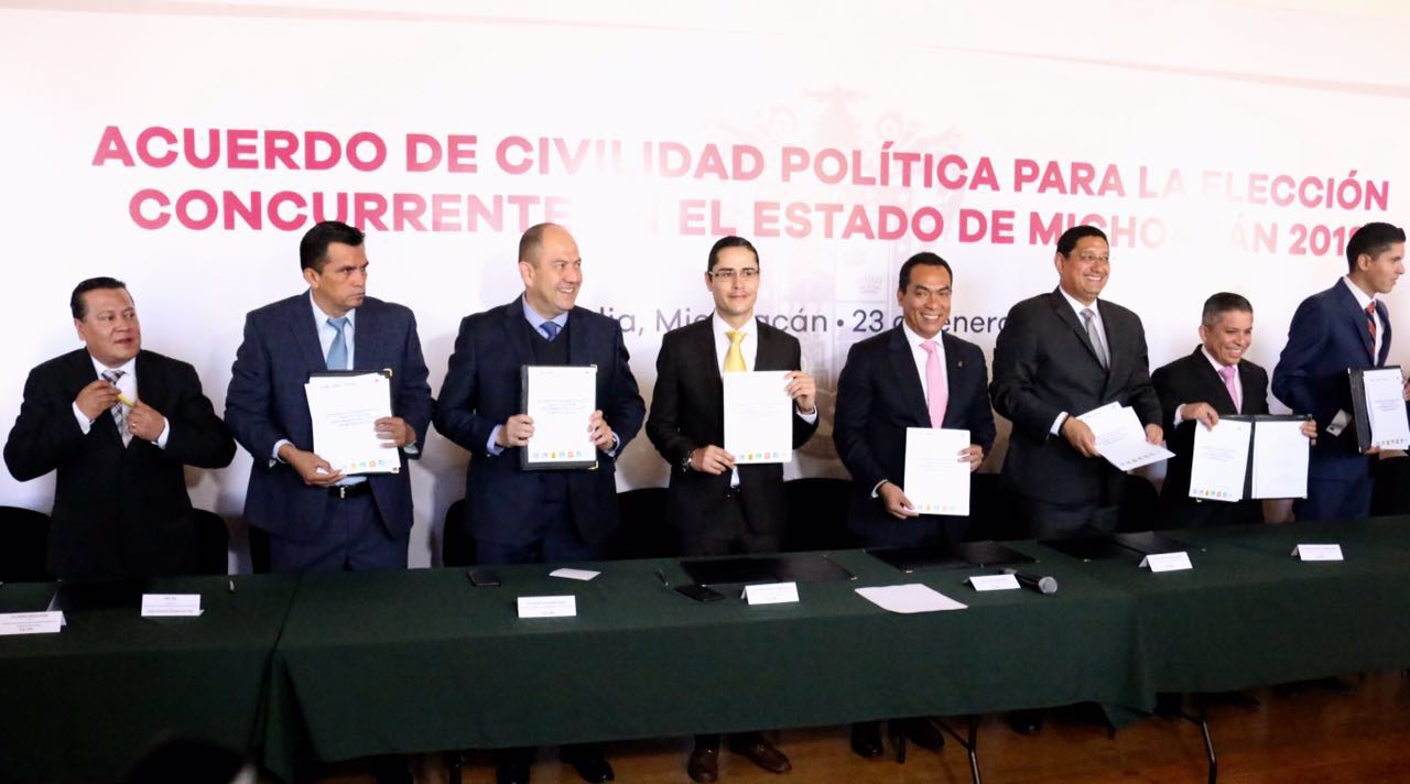 Gobierno, partidos y órganos electorales firman Acuerdo de Civilidad Política