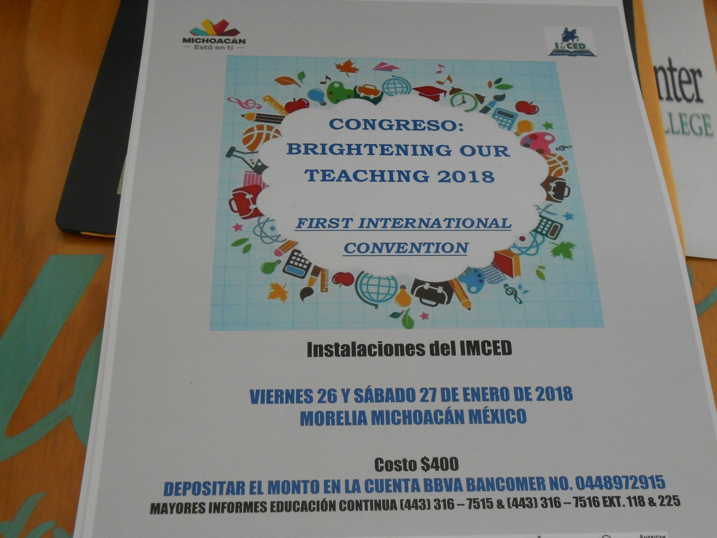 Anuncia IMCED Congreso de Inglés