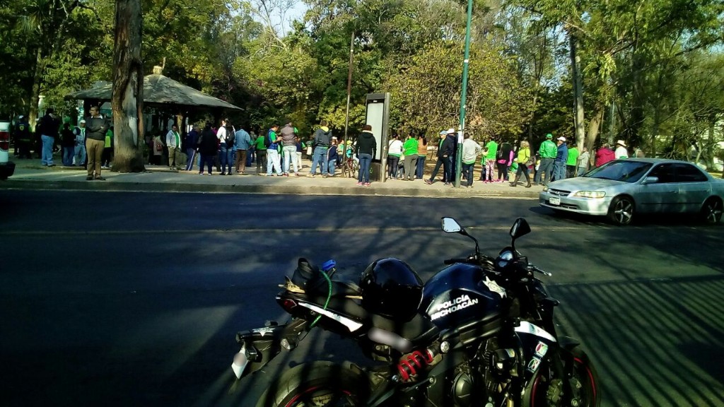 Monitorea SSP manifestación del STASPE