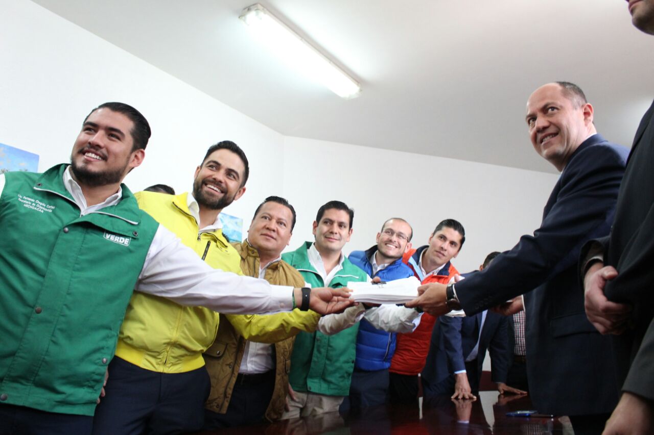 Registran PRD, PAN y Movimiento Ciudadano Por Michoacán Al Frente; con Verde van en Candidaturas Comunes