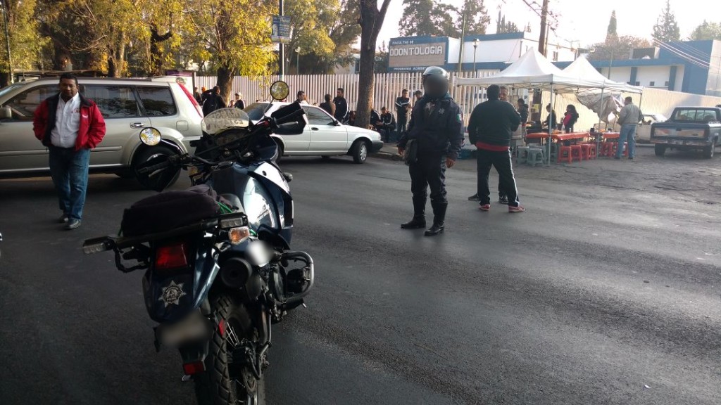 Despliega SSP operativo de vigilancia por manifestaciones en Morelia