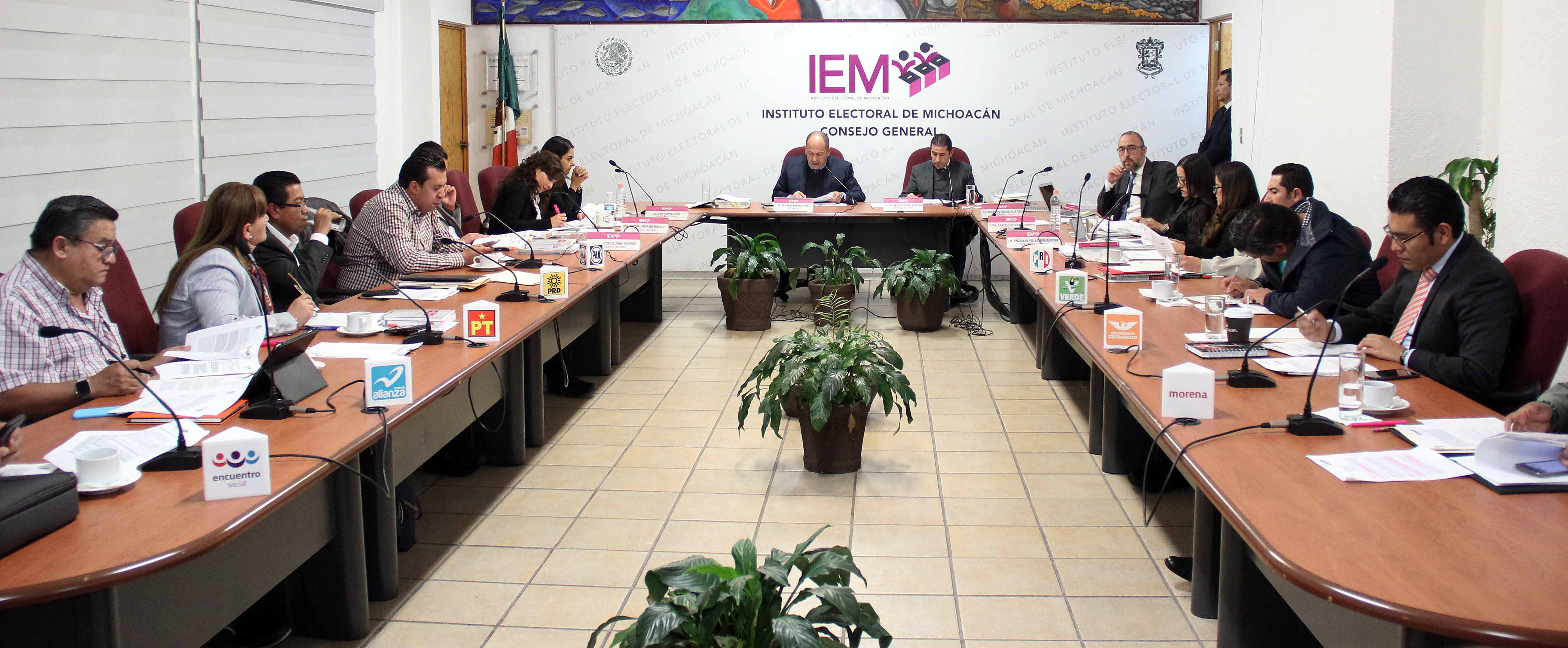 Aprueba el Consejo General del IEM los convenios de coalición y la presentación de convenios de candidatura común para diputados y ayuntamientos