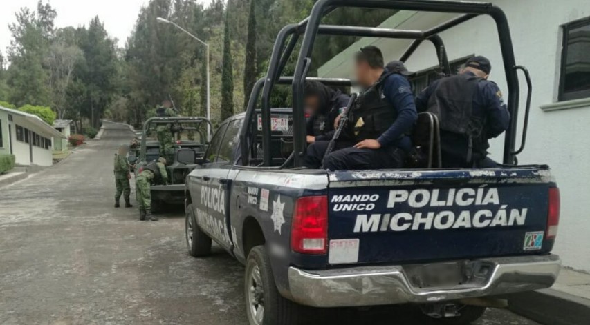 Refuerza Policía Michoacán blindaje con estados limítrofes