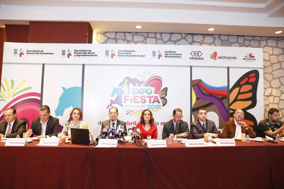 Anuncia Gobierno del Estado programa de la Expo Fiesta Michoacán 2018