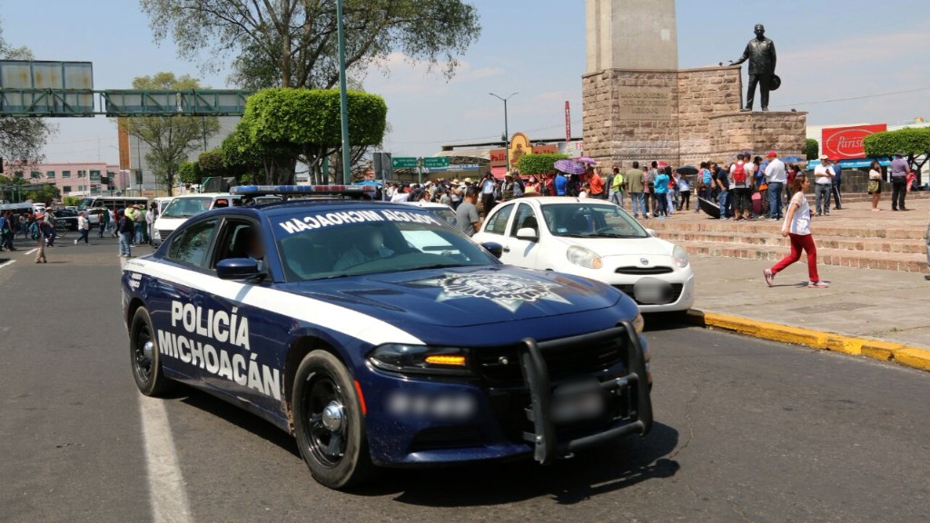 Resguarda SSP movilización de CNTE y FNLS en Morelia