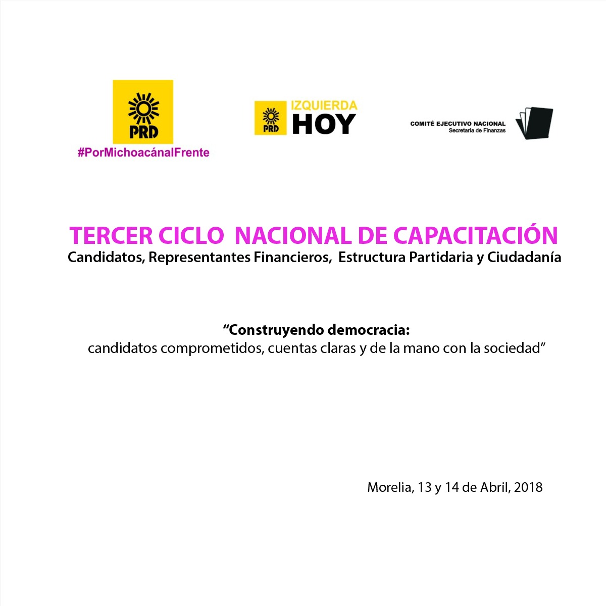 Ante proceso electoral, capacitará PRD a candidatos en temas fiscales