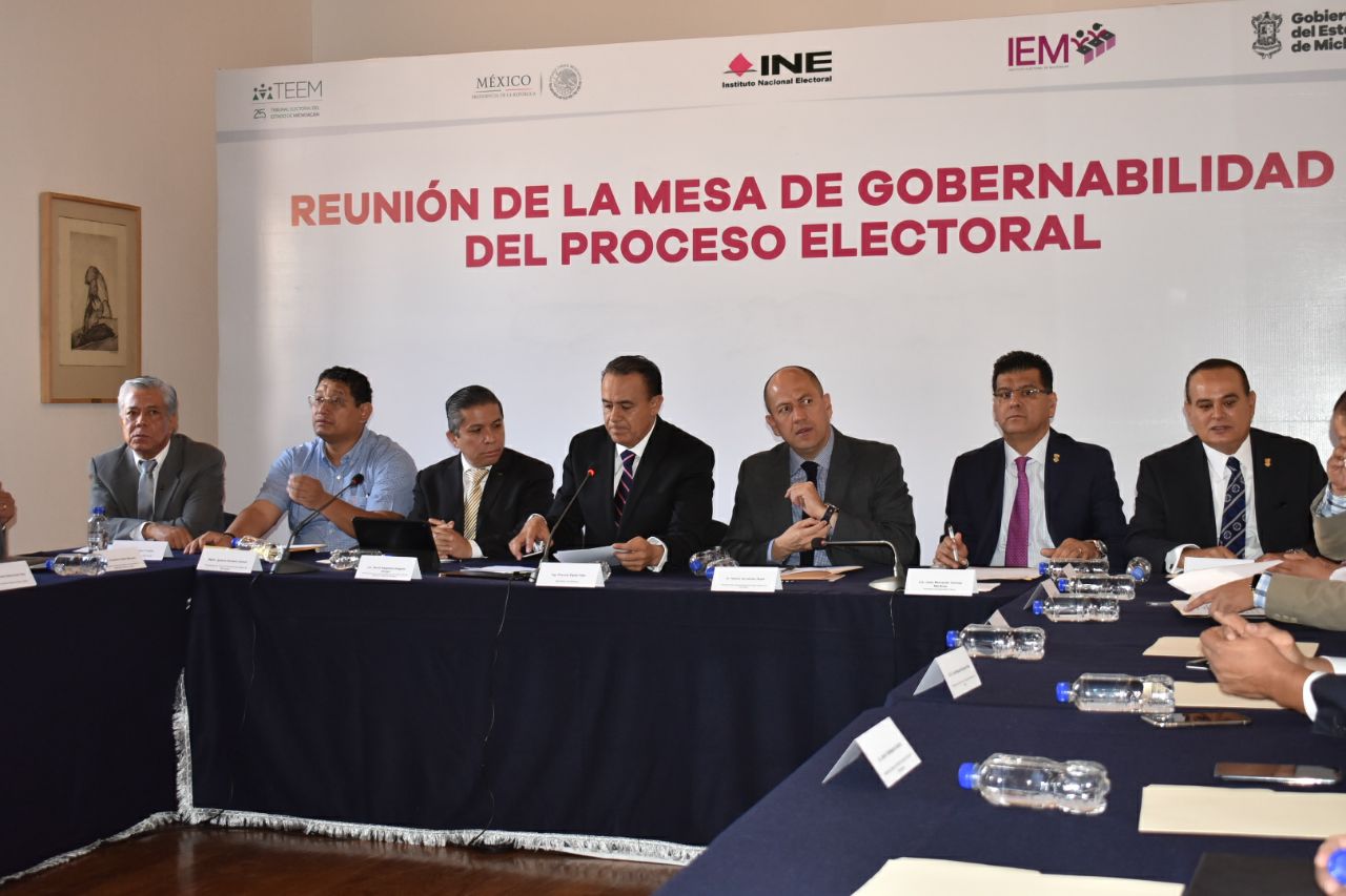 Asiste IEM a Mesa de Gobernabilidad del Proceso Electoral