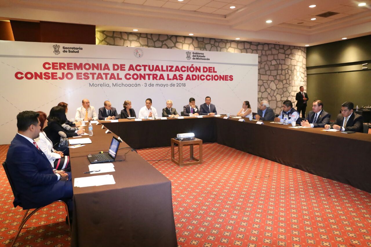 Encabeza Gobernador actualización del Consejo Estatal Contra las Adicciones