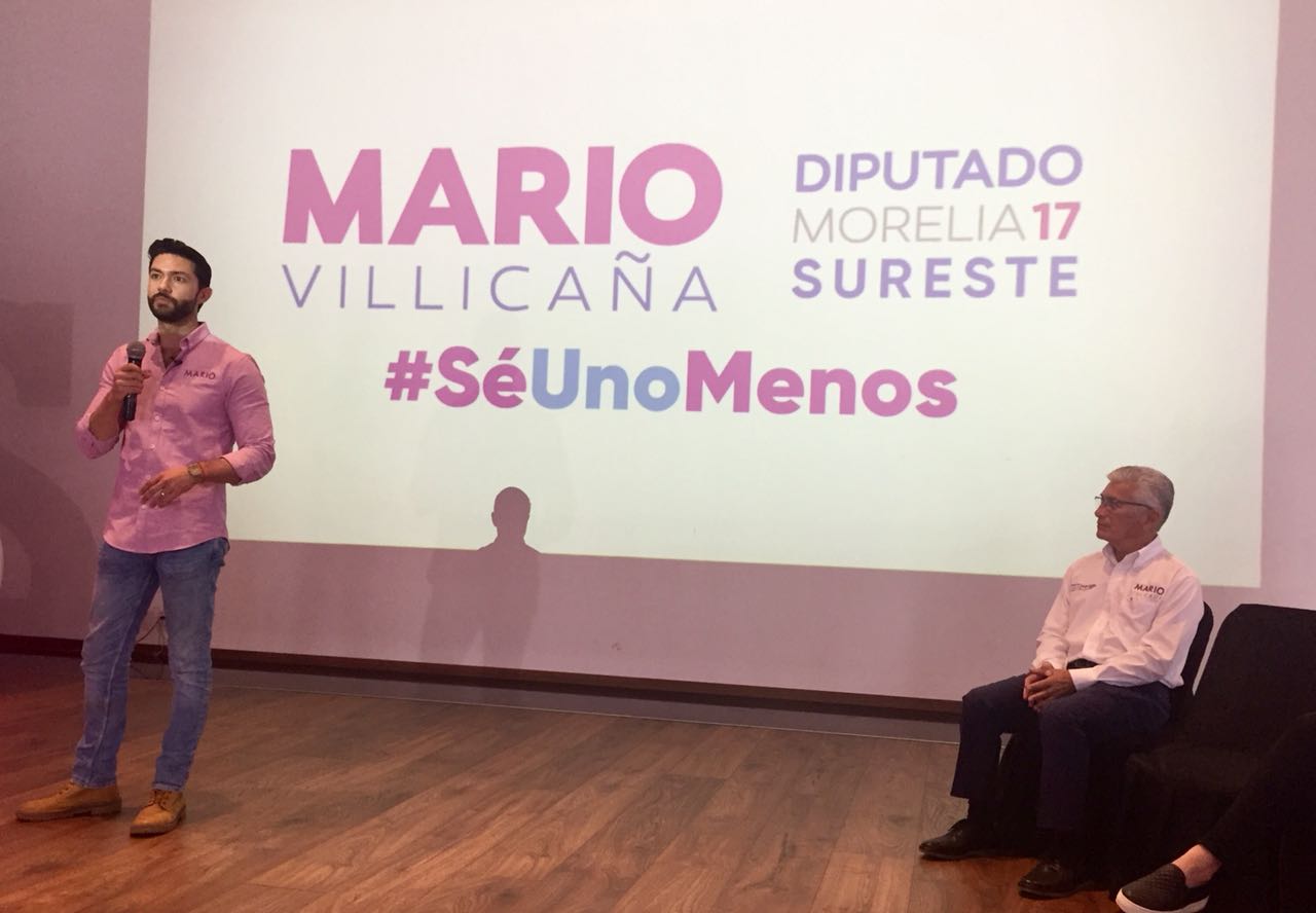 Inicia campaña Mario Villicaña candidato del PES en el distrito 17 de Morelia