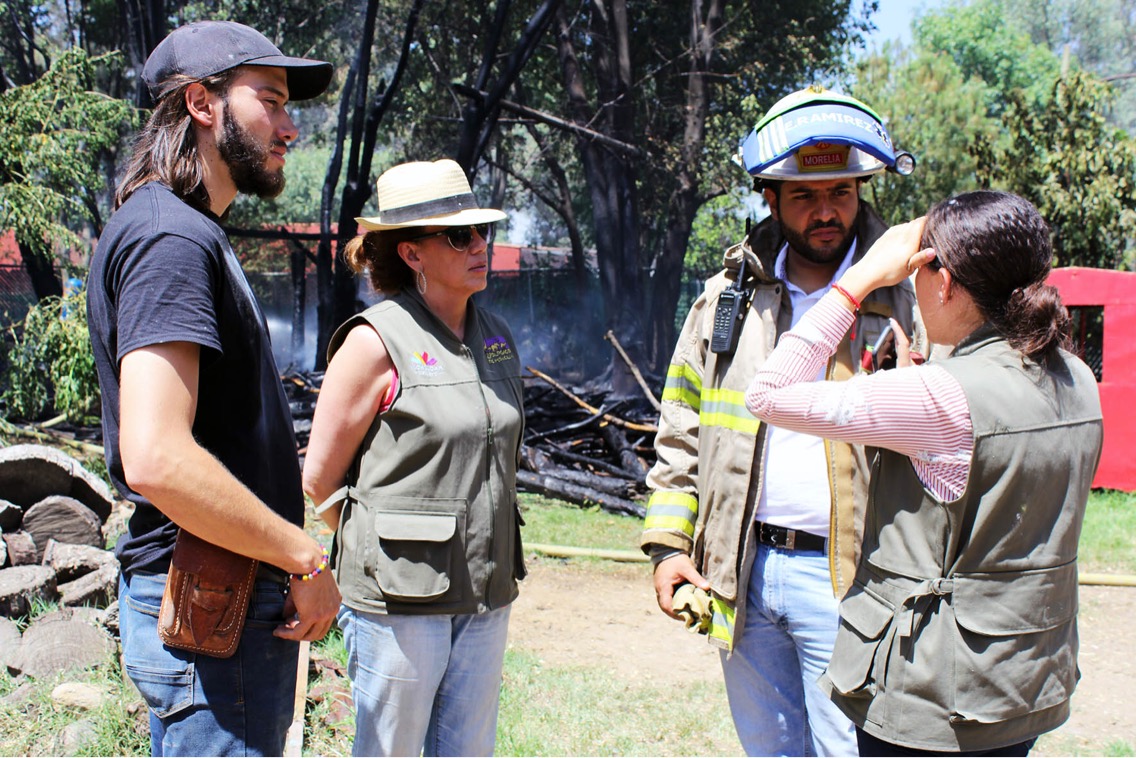 Incendio en bodega, controlado y sin daños mayores: Zoológico «Benito Juárez»