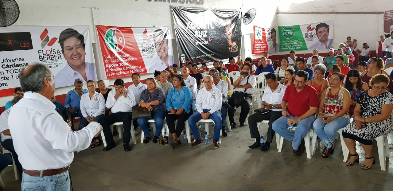 REFUERZA VÍCTOR SILVA ESTRUCTURAS ELECTORALES EN LA ENTIDAD