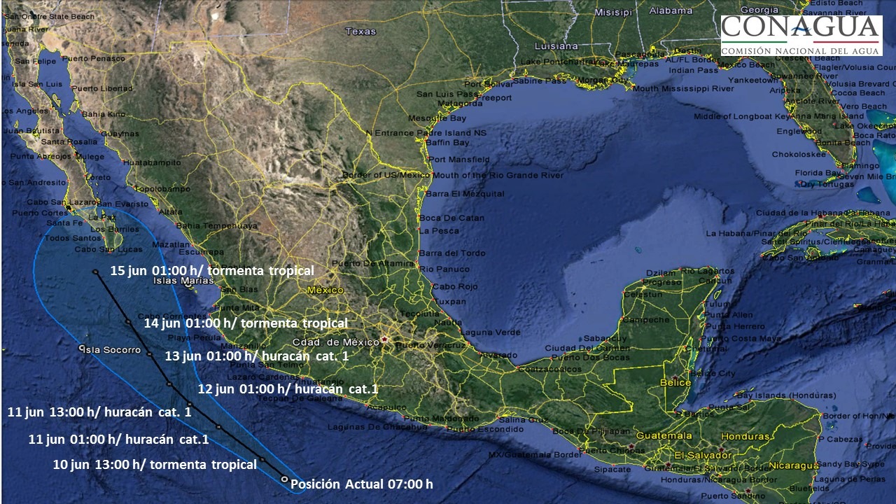 Monitorea PC Estatal paso de tormenta tropical “Bud”