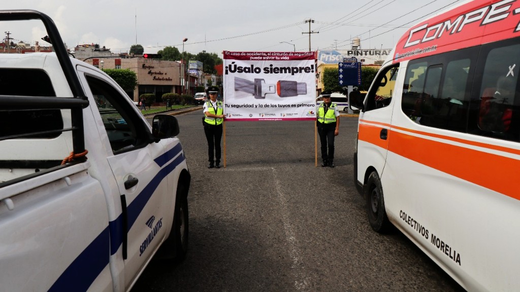 Invita SSP a hacer uso del cinturón de seguridad