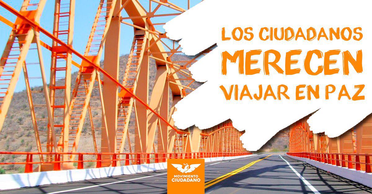 Movimiento Ciudadano llama a reforzar seguridad en carreteras durante periodo vacacional