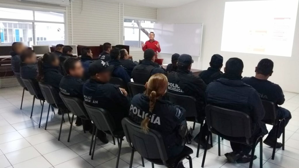 Brinda SSP capacitación en materia de seguridad vial a elementos policiales