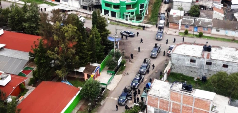 Mantiene SSP operativo y sobrevuelo en Santa Ana Maya