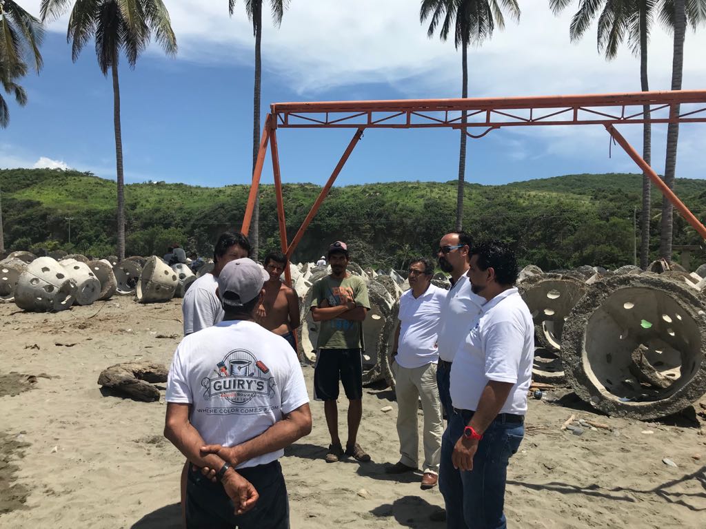 Instala Compesca 500 arrecifes artificiales en Caleta