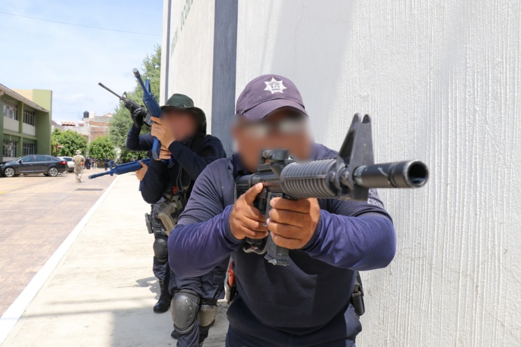Recibe Policía Michoacán capacitación táctica para operaciones urbanas