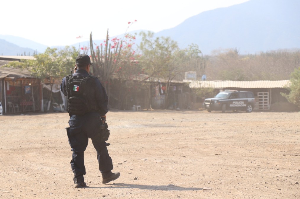 Refuerza SSP operatividad en Apatzingán