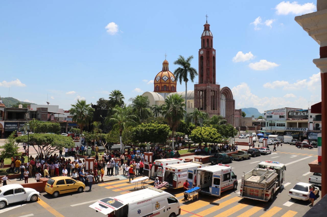 Realizan simulacro de sismo