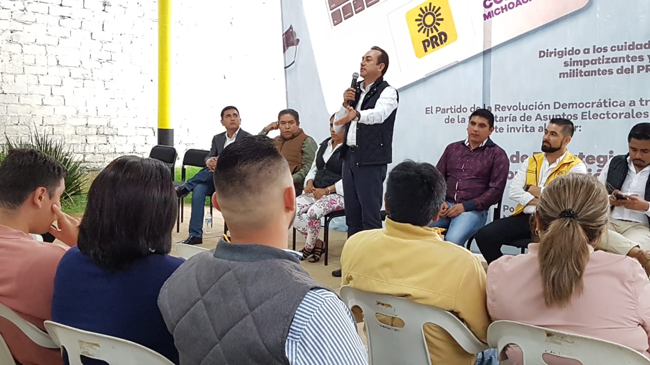 PRD Michoacán, con militantes preparados y unidos, que defiendan a los más desfavorecidos