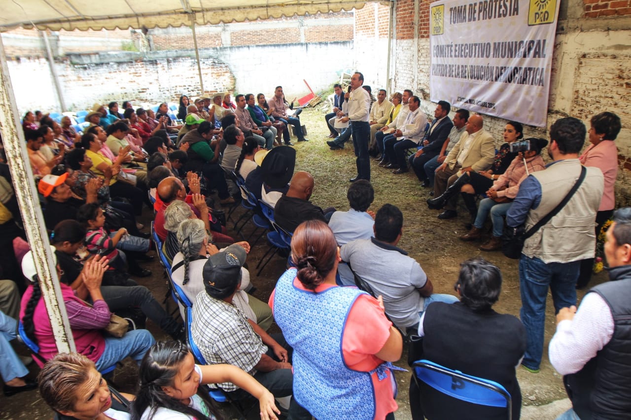PRD Michoacán, consolidando la reestructuración de sus comités municipales.
