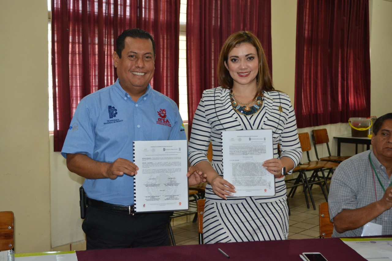 Firman Convenio ITSA y Conalep Apatzingán