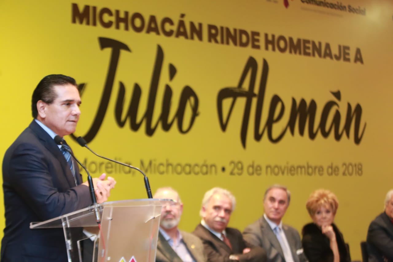 Realiza Gobierno del Estado homenaje póstumo al actor michoacano Julio Alemán