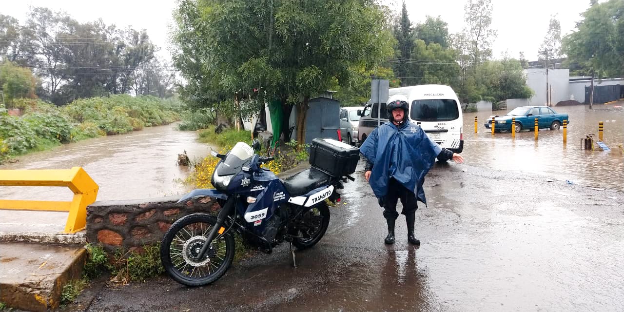 Apoya Policía Michoacán en labores preventivas por lluvias en Morelia