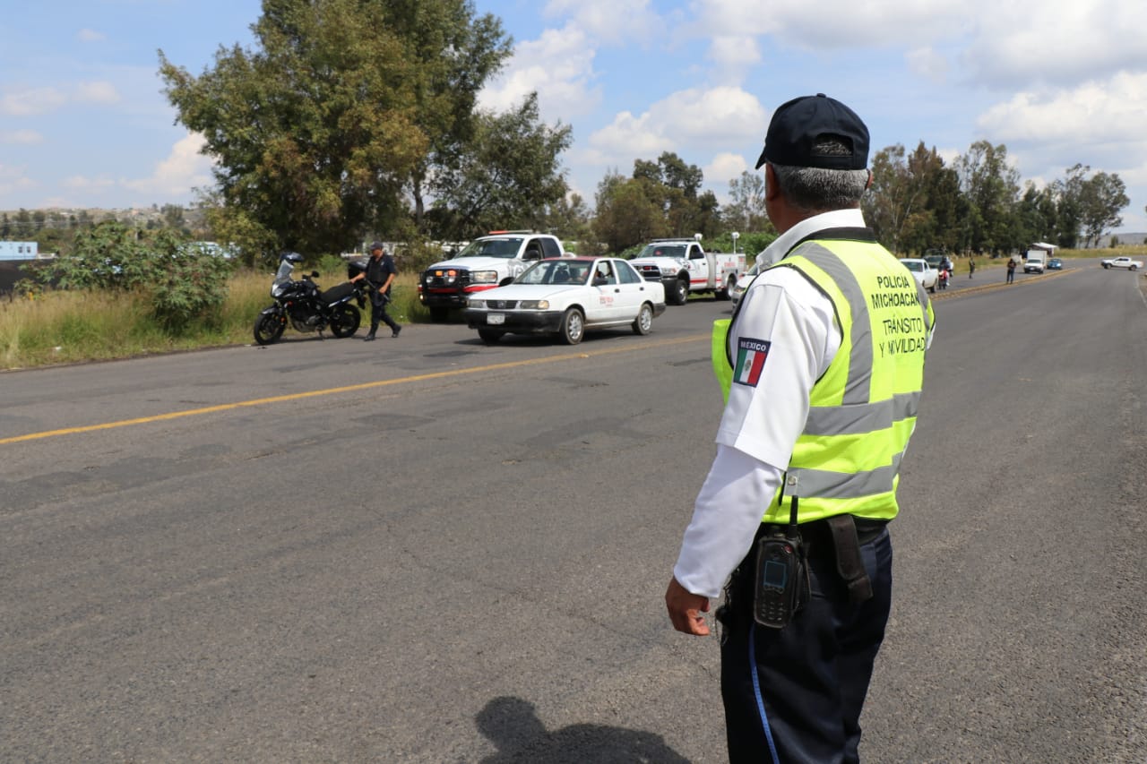 Apoya Policía Michoacán labores preventivas ante descarrilamiento del tren en Morelia