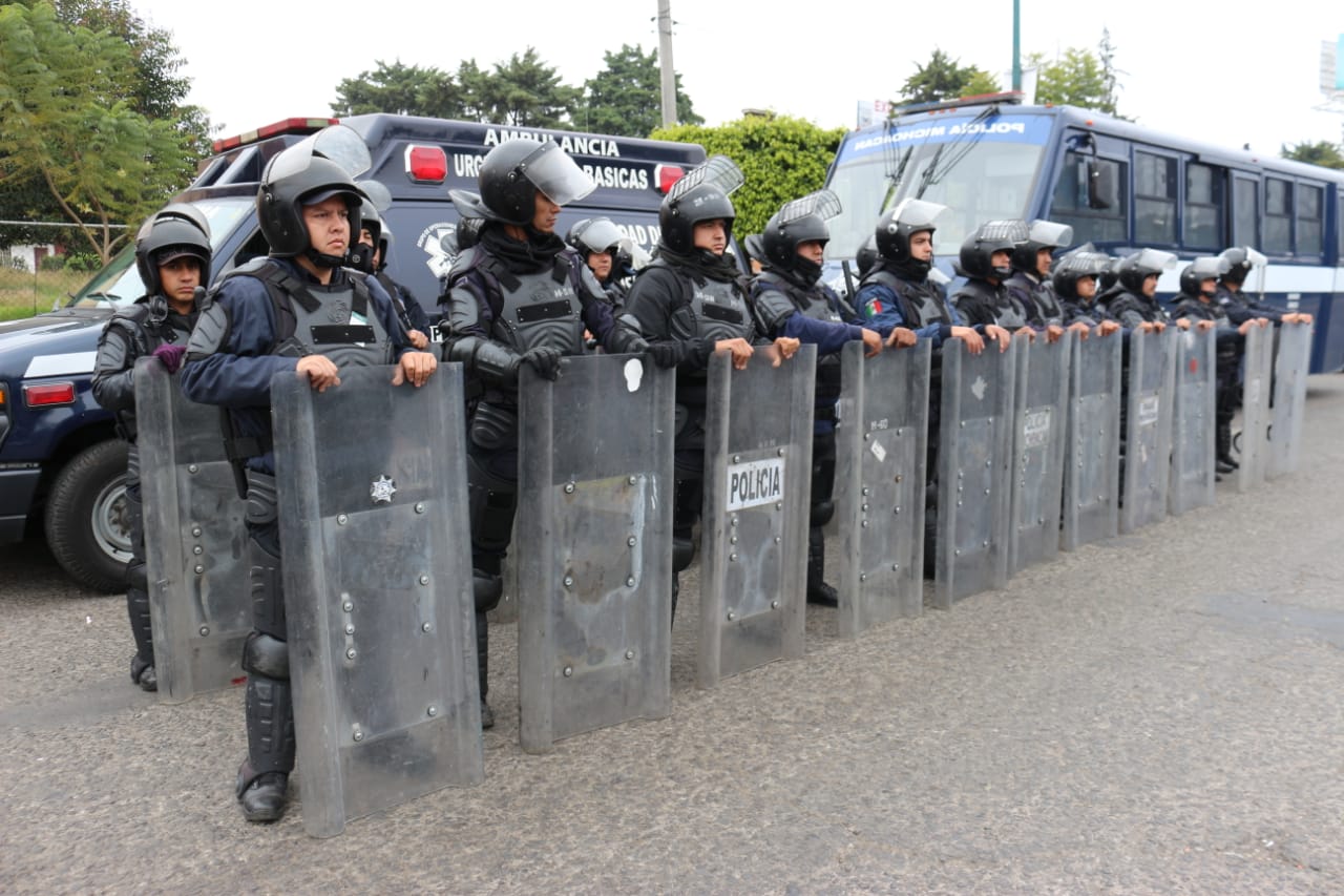 Despliega Gobierno del Estado operativo de vigilancia por marchas anunciadas