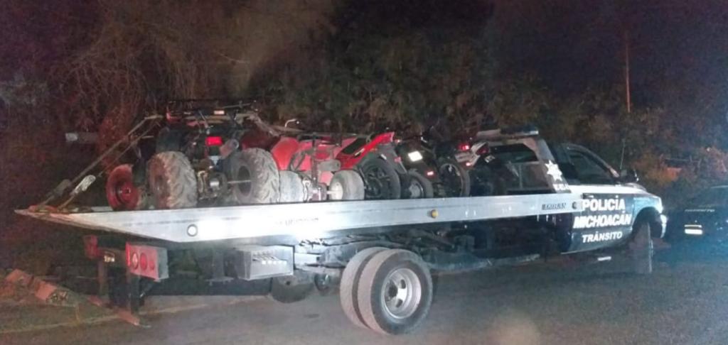 Operativo de Tránsito en Uruapan, al corralón 8 unidades