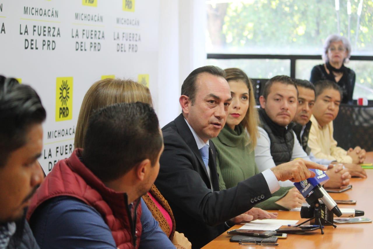 El PRD respalda pronunciamiento del Gobierno de Michoacán ante CONAGO.