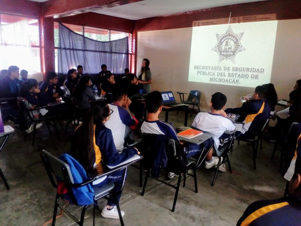 Impulsa SSP el programa “Escuela Comprometidas por Nuestra Seguridad”, en Indaparapeo