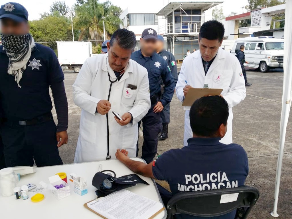 Cuida SSP salud integral de elementos de la Policía Michoacán