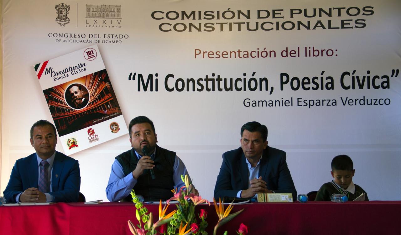 Diputados presentan libro Mi Constitución. Poesía Cívica