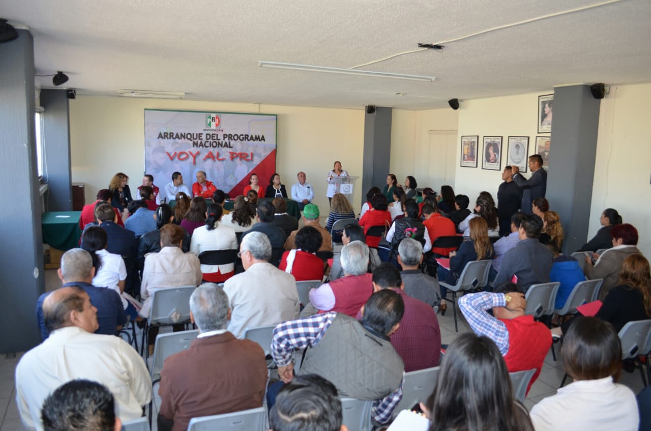 ARRANCA EN MICHOACÁN EL PROGRAMA NACIONAL “VOY AL PRI”