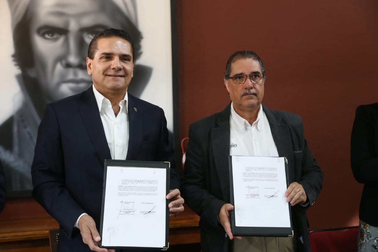 Logran Gobernador y STASPE acuerdo histórico por estabilidad de trabajadores