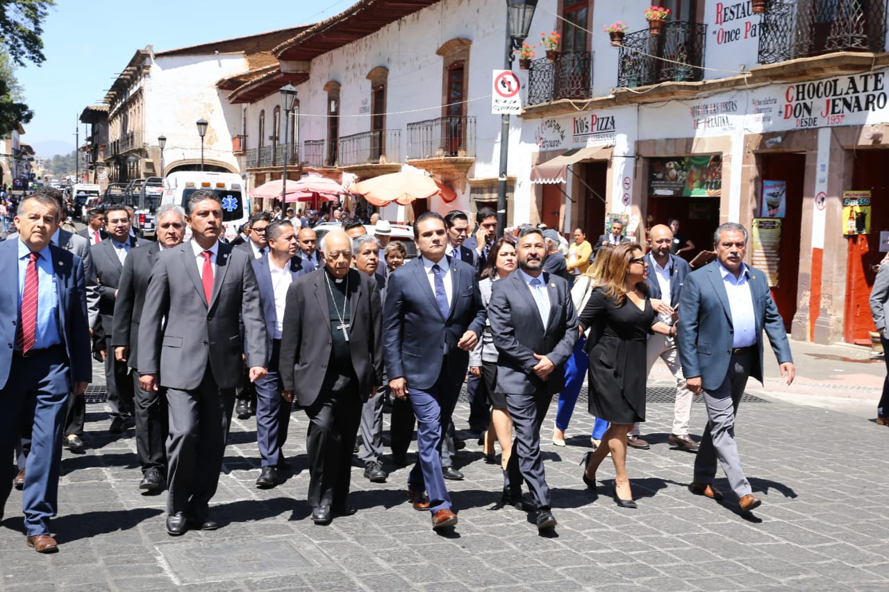 Con solidaridad y hospitalidad michoacanos honran memoria de Don Vasco: Silvano Aureoles