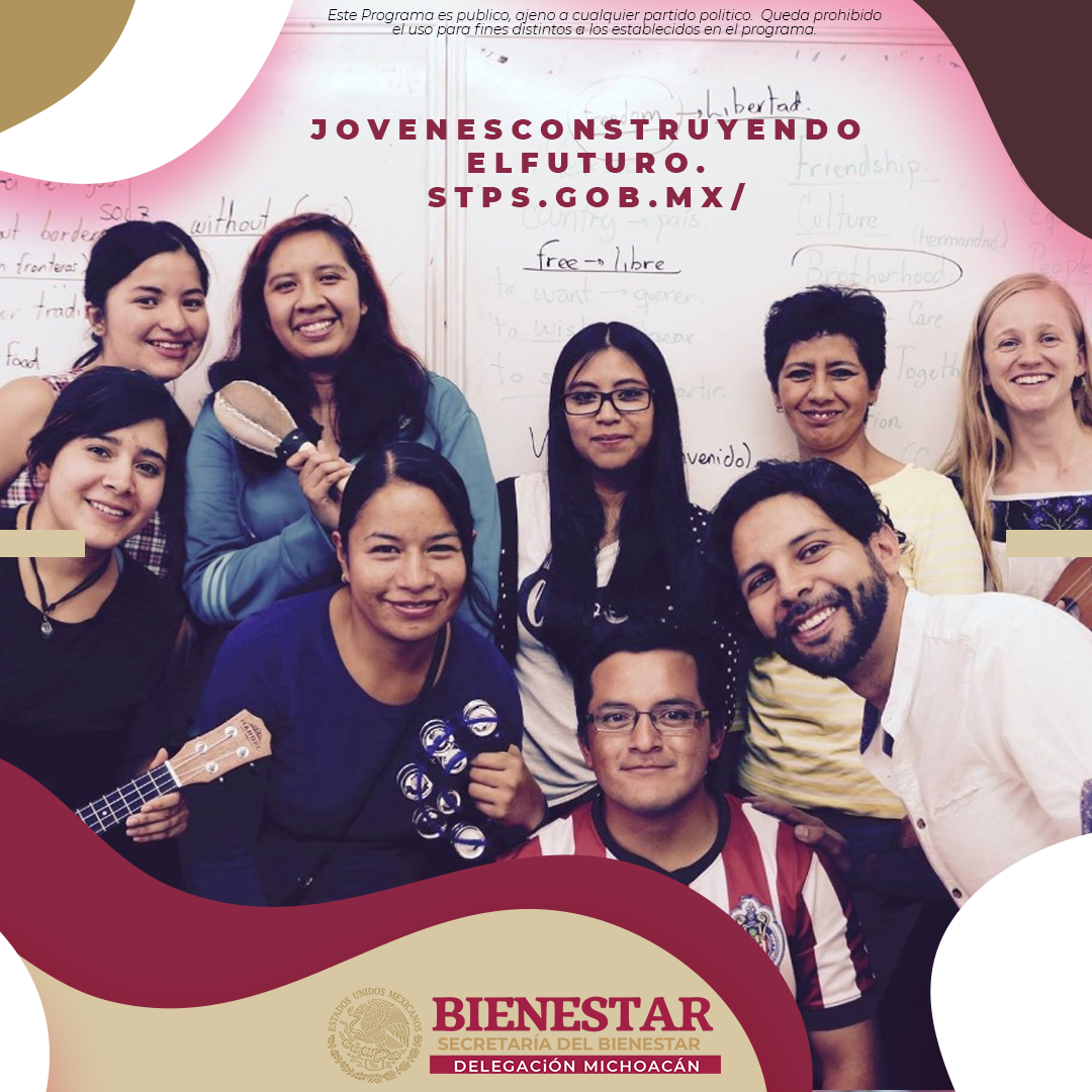 Michoacán, cerca de la meta del Programa Jóvenes Construyendo el Futuro